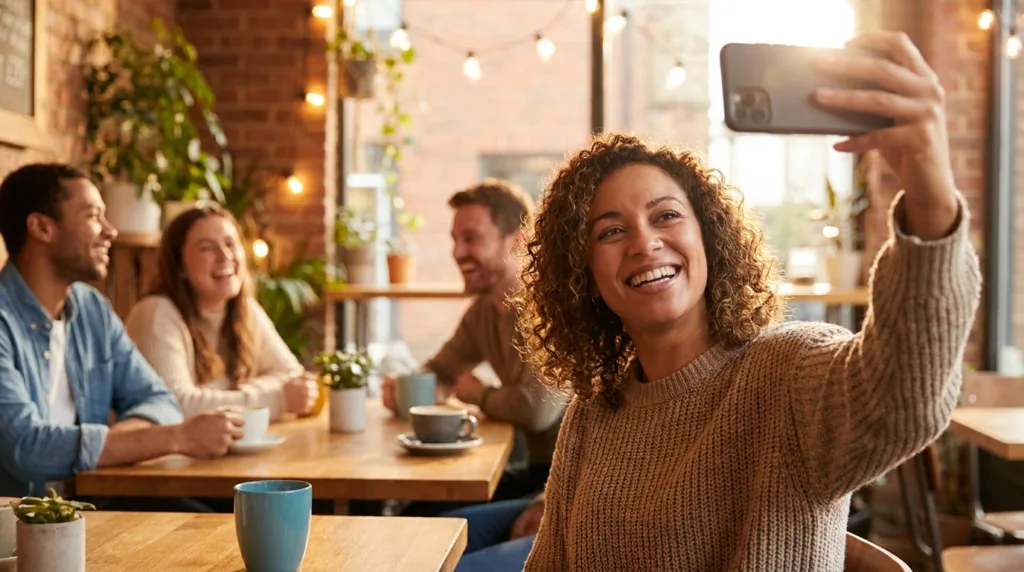 Kleine vernetzte Community als Symbol für Nano-Influencer-Marketing