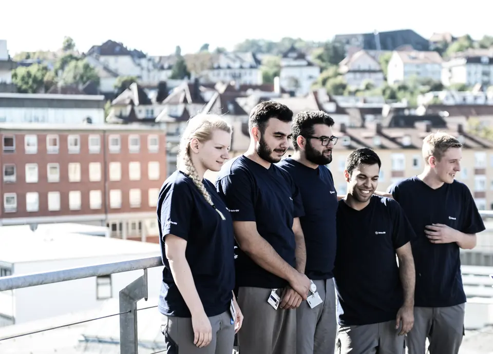 Creator beim Besuch des EnBW-Ausbildungsstandorts